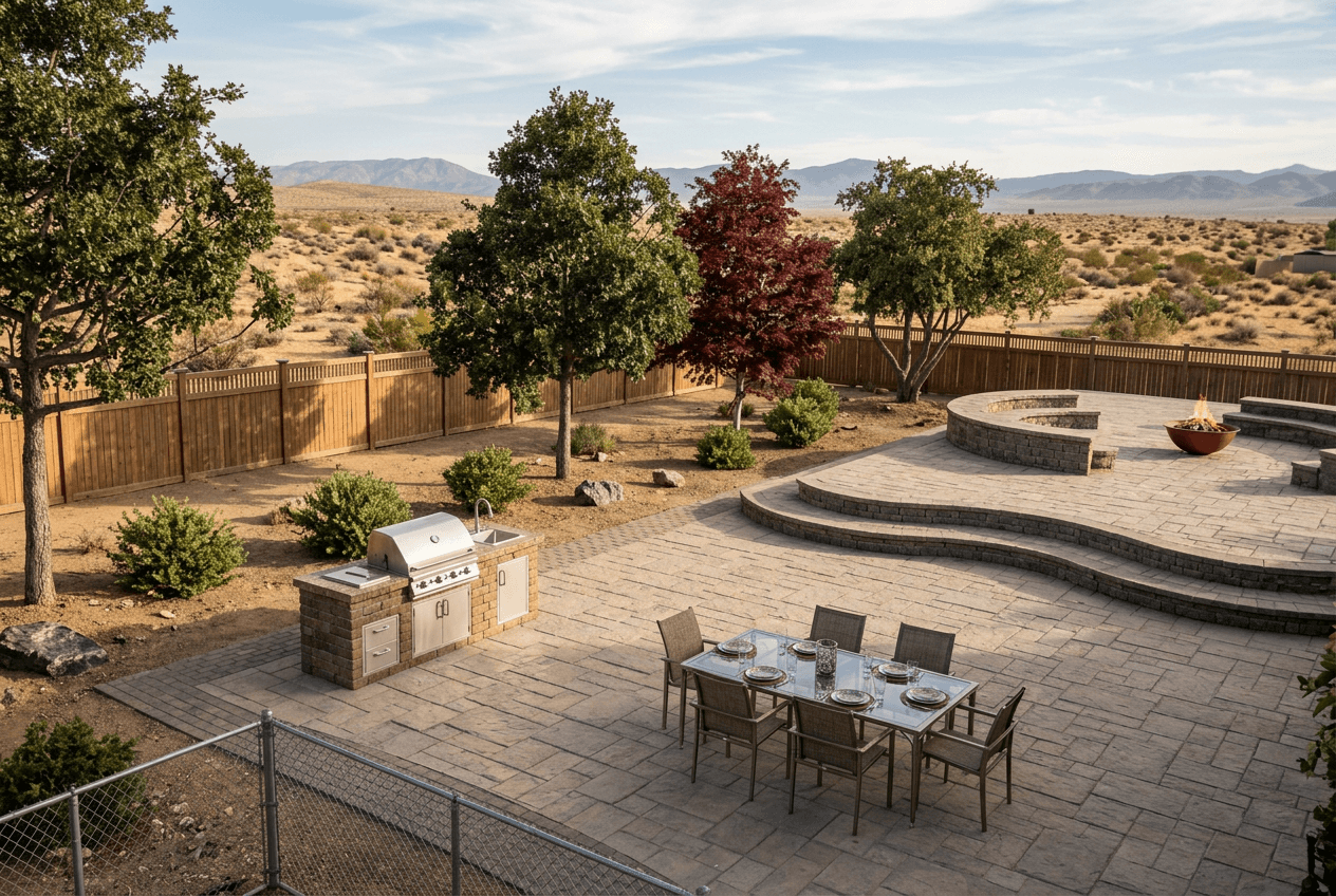 Paver Patio TerraNova landscaping project